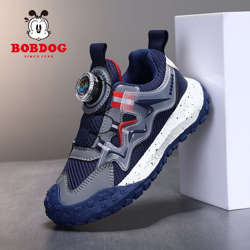 Babu Bean Children'S Shoes New Breathable Mesh Waterproof Leather Children'S Sneaker Boys And Girls Baotou Wear-Resistant - Image 1
