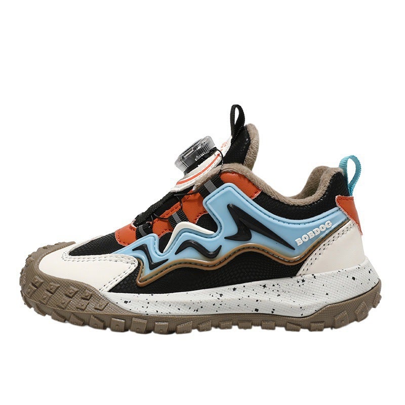 Babu Bean Children'S Shoes New Breathable Mesh Waterproof Leather Children'S Sneaker Boys And Girls Baotou Wear-Resistant - Image 5