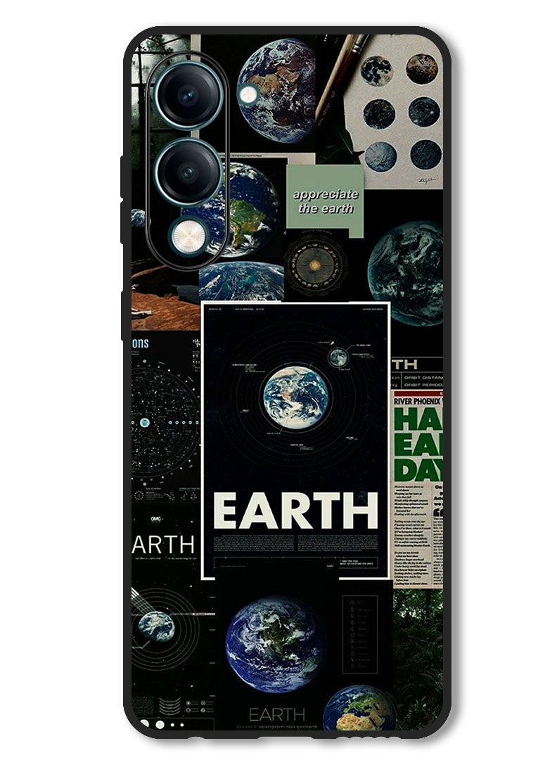 Theodor Case Compatible with Vivo Y29s Protection Shockproof Bumper Cover Earth - Image 1