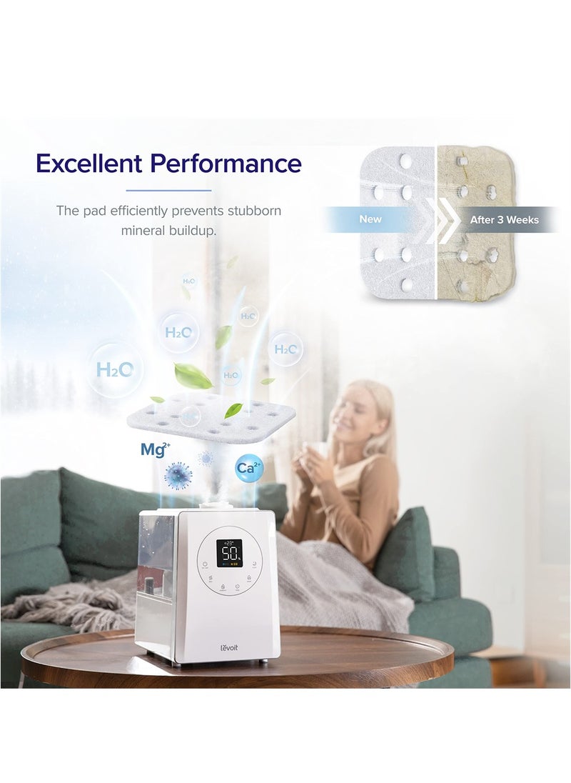 Excefore - Humidifier Replacement Filters 20 Pack Mineral Absorption Pad Maximize Moisture Output Effective Air Humidifier Filter Screen for Bedroom Compatible with LV600S LV600HH OasisMist450S - Image 1