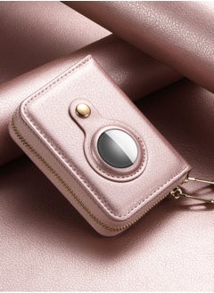 Excefore Small Wallet for Women, Minimalist PU Leathter Wallet, RFID Blocking Wallet Credit Card Holder Organizer with Zipper Pocket Mini Lady Purse, Slim AirTag Wallet Women  - Image 4