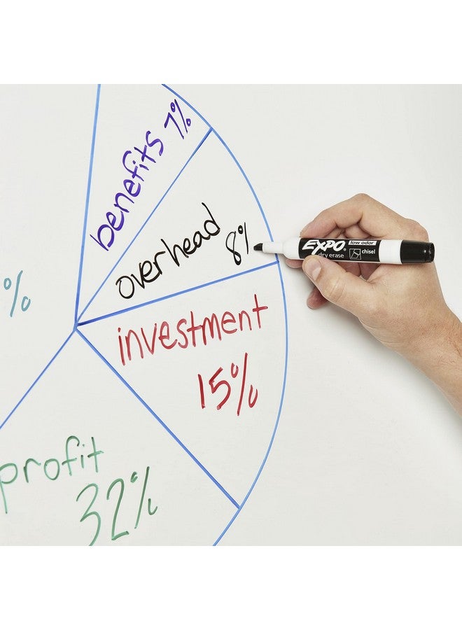 Expo Dry Erase Markers, Chisel Tip, Black, Low-Odor, Pack Of 36, Perfect For Whiteboards, Non-Porous Surfaces & Home Offices - Image 5