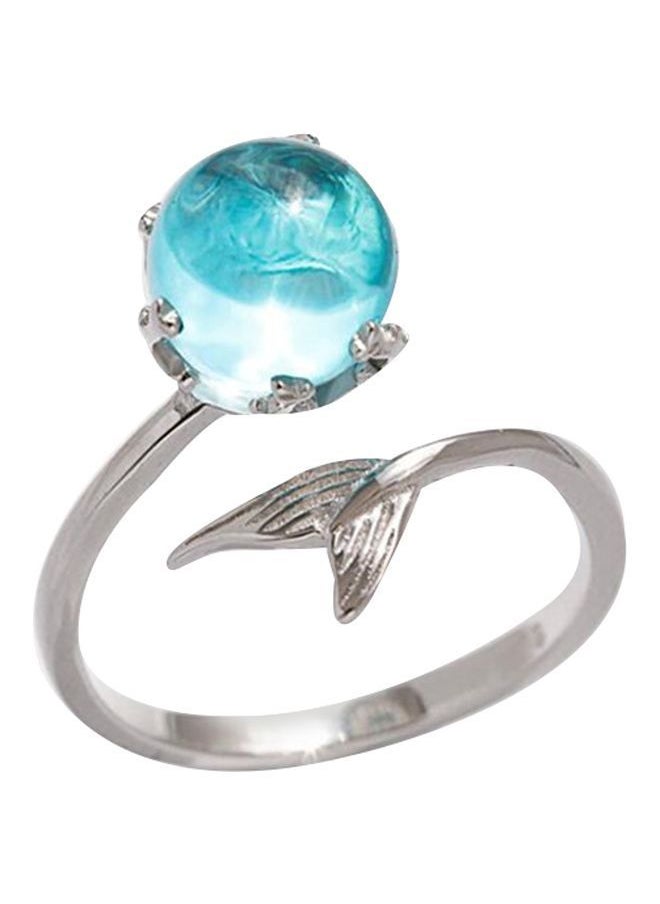 NIBEMINENT - 925 Sterling Silver Crystal Studded Ring - Image 1