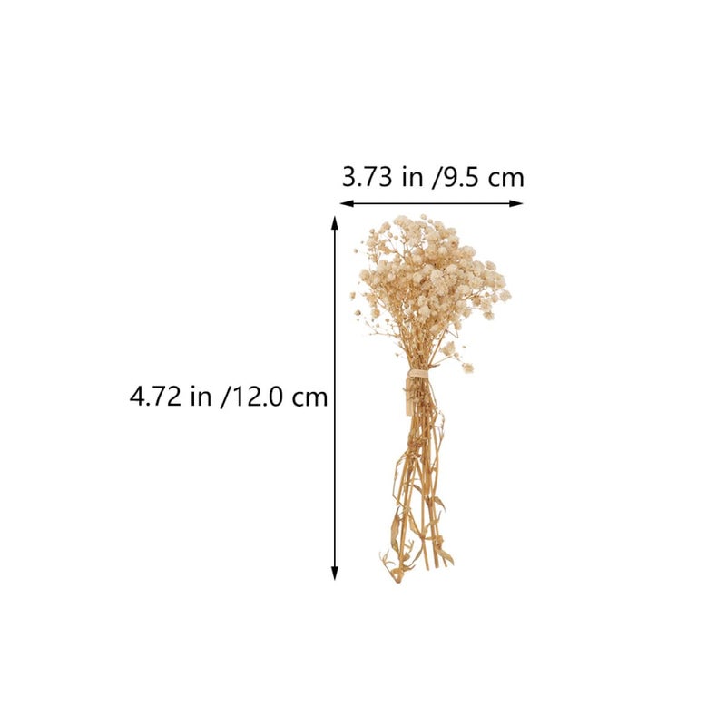 Natural Dried Gypsophila Flower Bouquet 5 Bundles for Wedding Home Decor DIY Floral Arrangement - Image 3