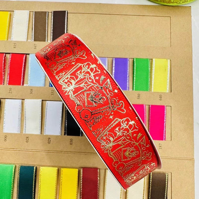 2.5Cm Wide New Magic Book Ribbon Stamping Handmade Bow Diy Webbing Jewelry Gift Box Accessories - Image 5