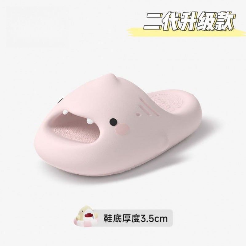 Eva Macey Shark Second Generation Thick Bottom Shark Slippers Female Summer Home Indoor Non-Slip Quick-Drying Couple Outer Wear Sandals - Image 1