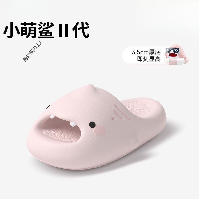 Eva Macey Shark Second Generation Thick Bottom Shark Slippers Female Summer Home Indoor Non-Slip Quick-Drying Couple Outer Wear Sandals - Image 3
