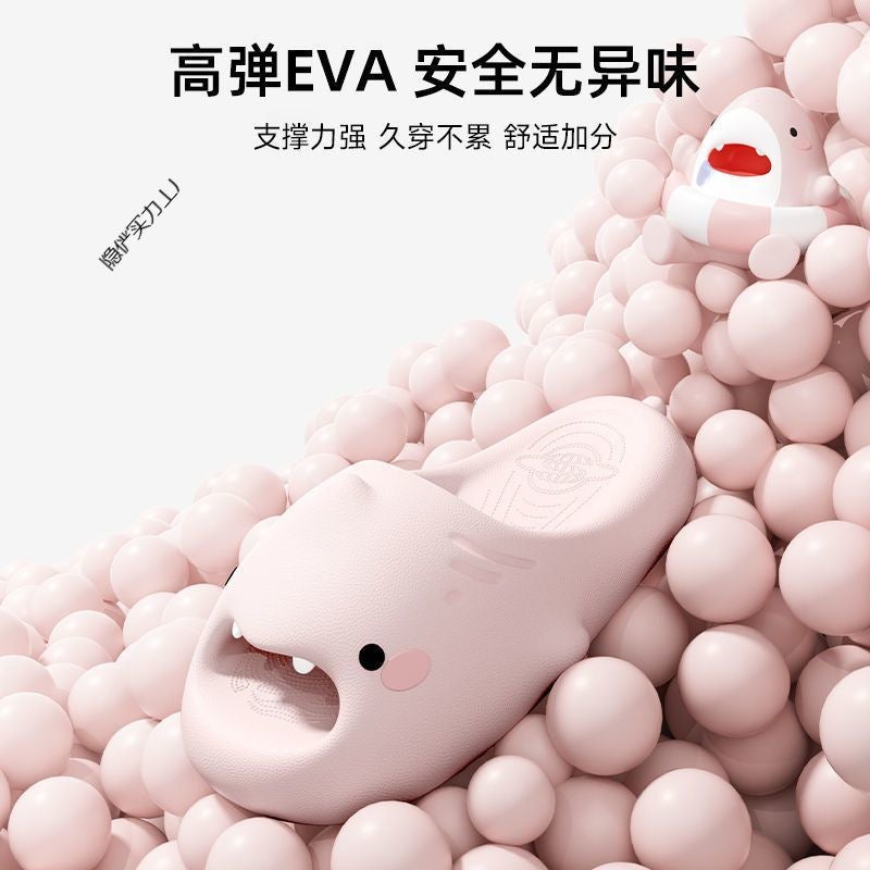 Eva Macey Shark Second Generation Thick Bottom Shark Slippers Female Summer Home Indoor Non-Slip Quick-Drying Couple Outer Wear Sandals - Image 5