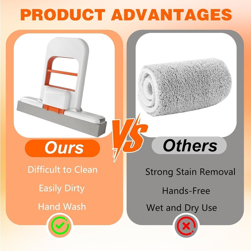 CARTZILLA Car Windshield Wash Cleaner Extendable Window Squeegee Cleaner Scrubber Brush Wiper Sponge,with Long-Reach Handle, Unique Pivoting Head Window Glass Cleaner, Car Home Solar Panel Cleaning (MINI) - Image 5