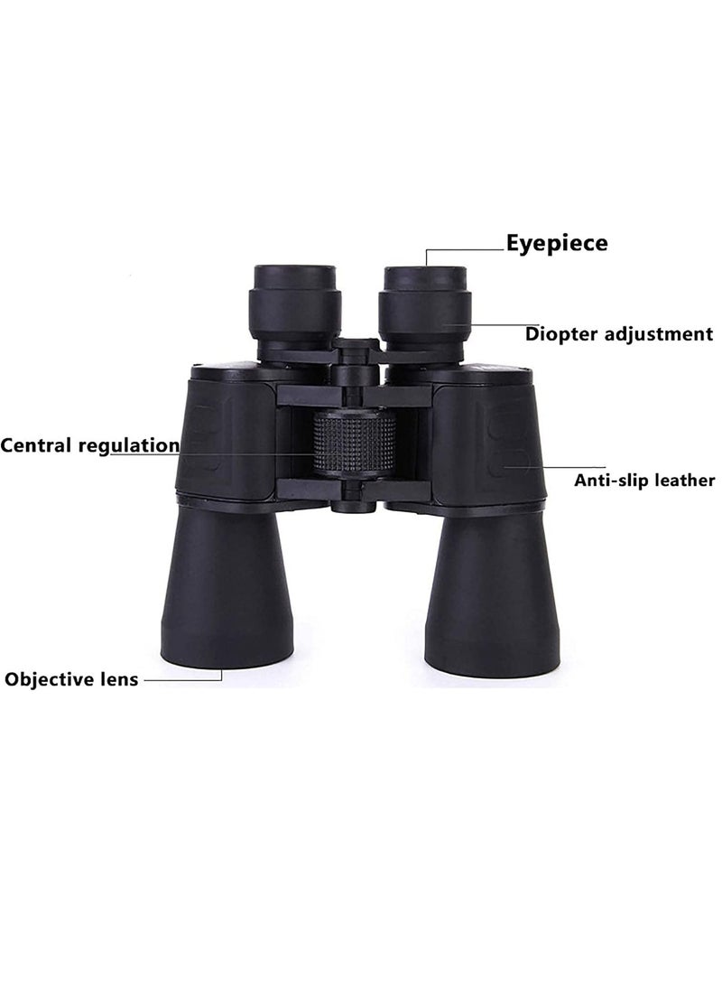 Eyebre Night Vision Binoculars, Non Slip Grip High Power HD Telescope, Convenient And Comfortable Bright Clear View Binoculars Hiking, Sporting Events, Concerts, (1pc, Design 2, Black, 20x50)  - Image 2