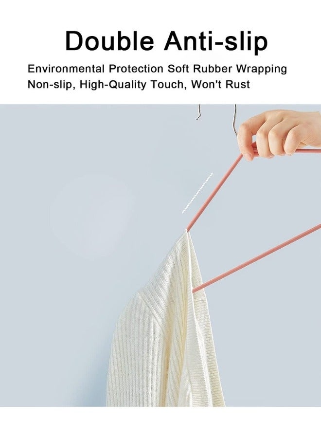 10pcs Clothes Hanger Household Non-slip Metal Drying Rack for Adult (Multicolor) - Image 4