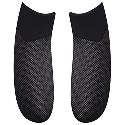 eXtremeRate Rubberized Grips Replacement Back Panels for Xbox Series X/S Controller, Black Performance Non-Slip Diamond Texture Side Rails Handles for Xbox Core Controller - Controller NOT Included - Image 1