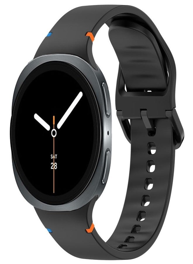 Sankel [3 Pack] Straps Compatible for Samsung Galaxy Watch 8 40mm 44mm/Galaxy Watch 8 Classic 46mm Bands, Soft Silicone Sport Replacement Straps Wristband for Women Men (Black+Army Green+Midnight Blue) - Image 5