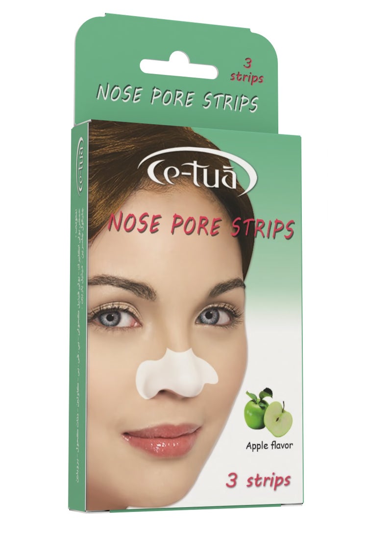 Ce-tua Pore Cleansing - Blackhead Removal - 3 Strips -apple  - Image 5
