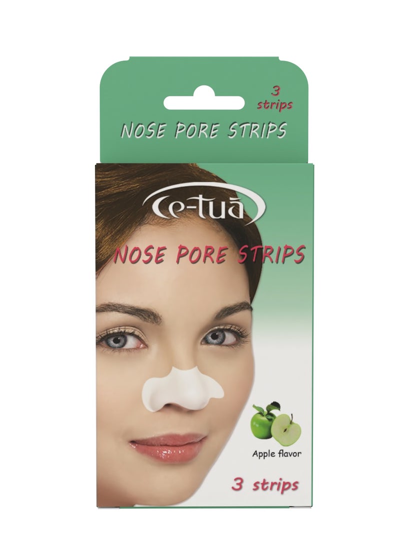 Ce-tua Pore Cleansing - Blackhead Removal - 3 Strips -apple  - Image 1