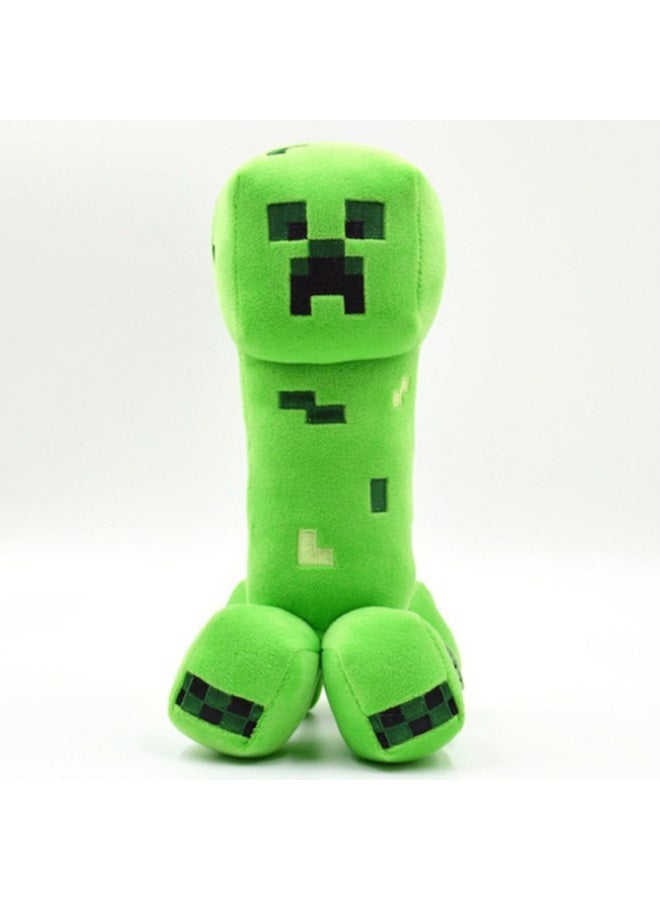 Minecraft Plush Toy - Creeper Steve Plush Doll with Tiger Cat, Spider, and Ender Dragon