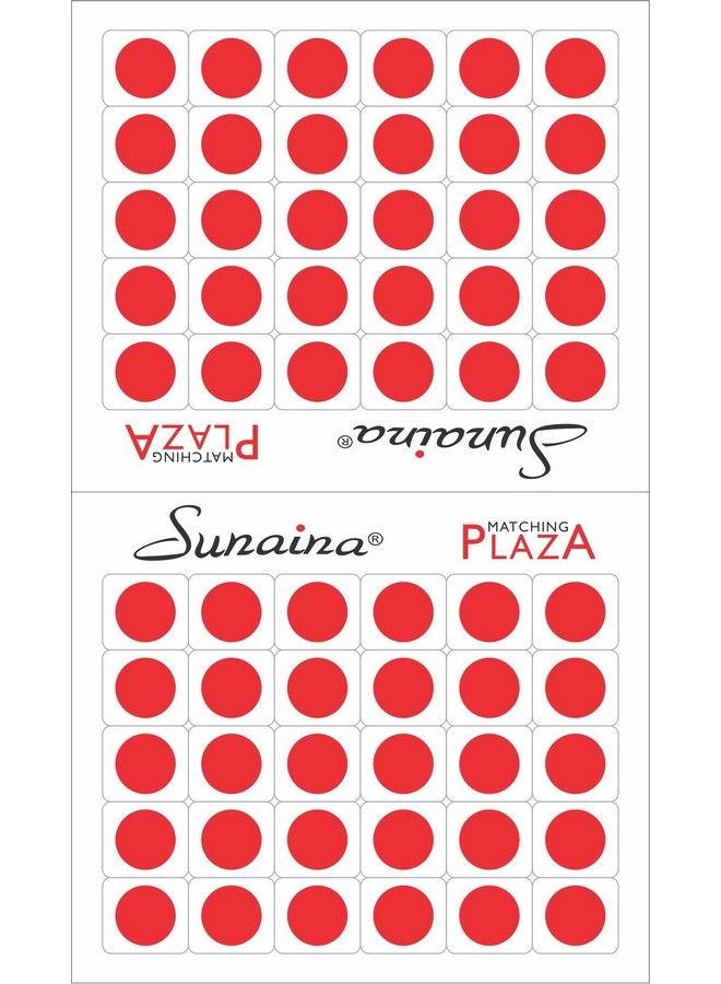 Sunaina Matching Plaza Round Red Bindi For Women (Size 11Mmpack Of 180 Bindis) [Srmp611] Size2 - Image 4