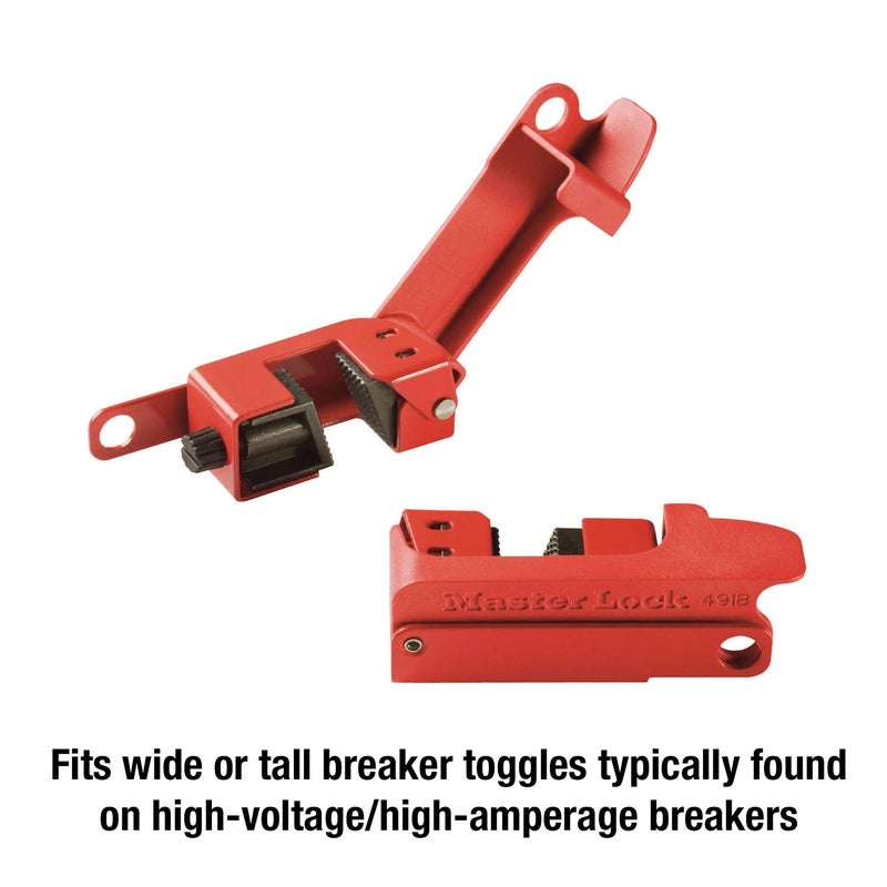 MasterLock 491B Lockout Tagout Circuit Breaker Lockout, Tall and Wide Toggles - Image 3