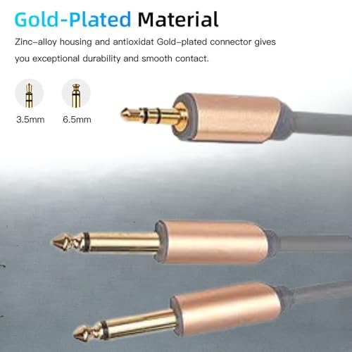 Gadget Wagon Stereo 3.5mm to Dual 6.35mm Mono P38 Cable - 2 m Length - Image 4