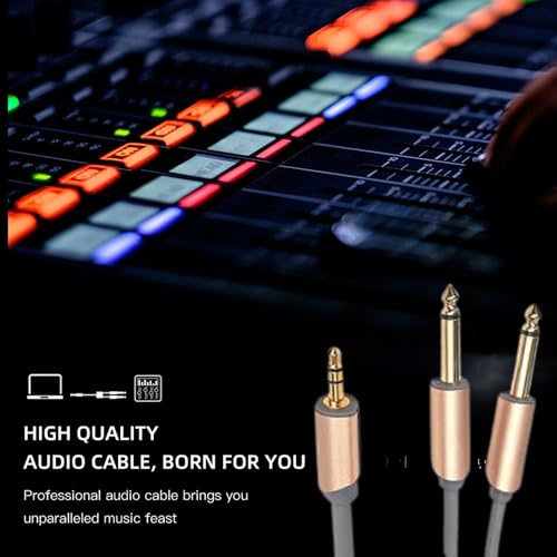 Gadget Wagon Stereo 3.5mm to Dual 6.35mm Mono P38 Cable - 2 m Length - Image 5