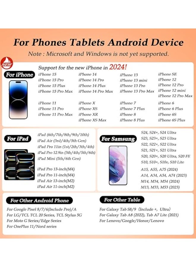 Universal Stylus Pen for iPhone 15 Pro Max, Android, & iPad 10th Gen - High Precision Touch Screen Pencil - Compatible with Samsung Galaxy & All Tablets - Image 4