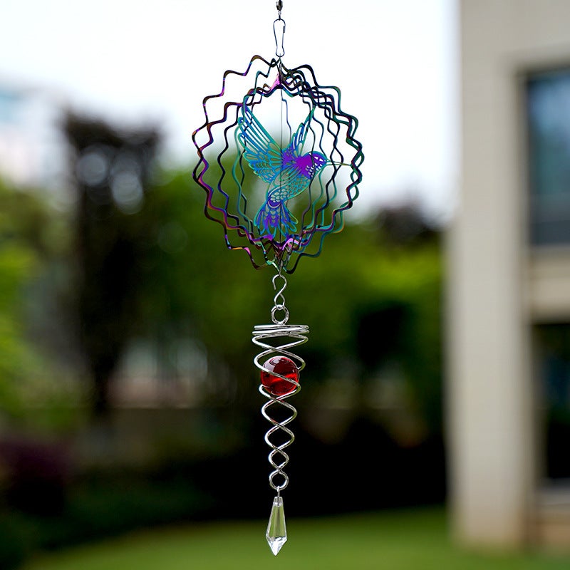 15Cm Colorful Life Tree Wind Chimes Hanging Decoration 3Dwind Spinner Rotating Outdoor Courtyard Garden Hanging Parts - Image 1
