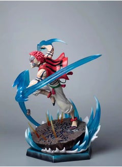 General Demon Slayer: Kimetsu no Yaiba Upper String Three GK Simple Carving Akaza Illuminating Statue Scene Boxed Figure Gift for Children, Friends, Family  - Image 2