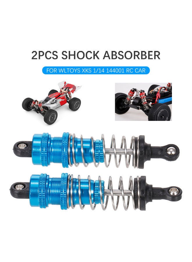 NIBEMINENT 2-Piece Aluminium Alloy Shock Absorber for XKS 1/14 144001 RC Car 8.5x2x4.5cm - Image 1