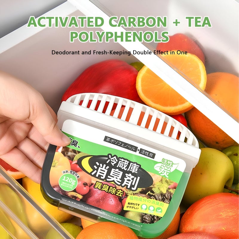 Refrigerator Deodorizer - Compact Fridge and Freezer Odor Eliminator with Natural Fresh Air Purification Technology for Home, Car, and Closet Use (1PCS) - Image 5