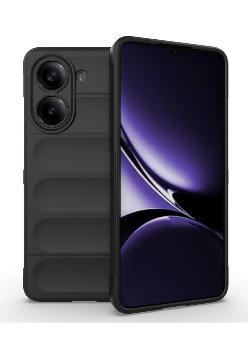 Case For Xiaomi Redmi Turbo 4 5G  ,- Brushed Shockproof Protection Cover Durable Anti-Scratch - Case Premium Quality Slip-Resistant With Protection For Camera - Black