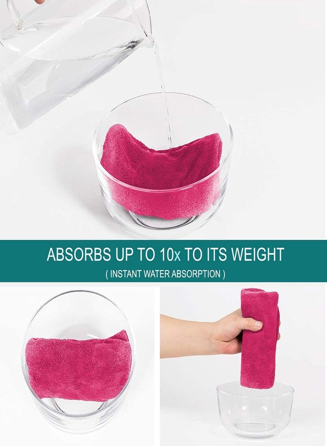 Sassoon Venir Microfiber Hair Wrap Towel for Women (Coral Pink Color, Free Size) with Smooth Texture Super Absorbent Quick Dry Hair Turban for Drying Hair - Image 5