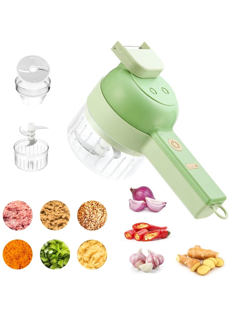 DubaiGallery Multifunction Electric Vegetable Cutter Fruit Vegetable Slicer Cutter Vegetable Chopper Cutting Machine Stainless Steel Blade - Image 1