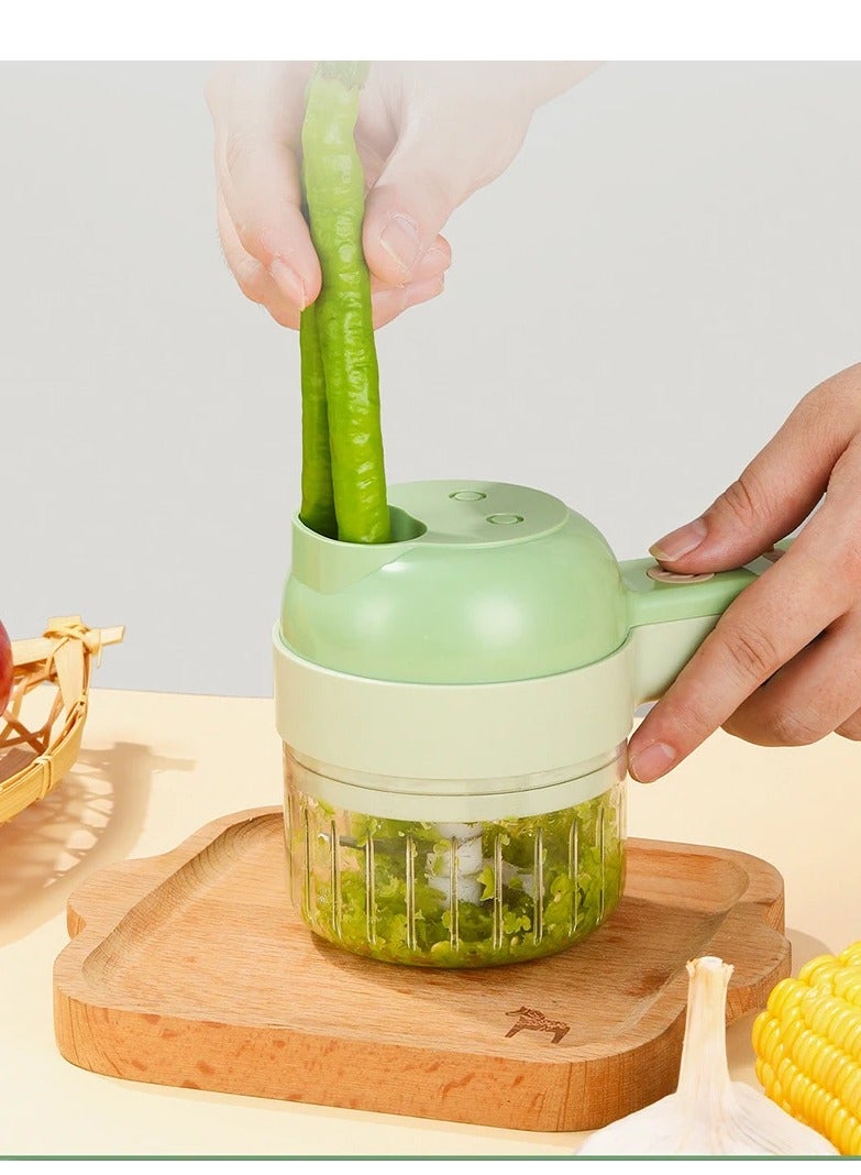 DubaiGallery Multifunction Electric Vegetable Cutter Fruit Vegetable Slicer Cutter Vegetable Chopper Cutting Machine Stainless Steel Blade - Image 4