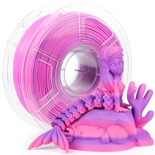 iSANMATE PLA+ Rainbow Filament, Gradient Multicolors, Color Change, 3D Printing Filament 1KG - Image 1