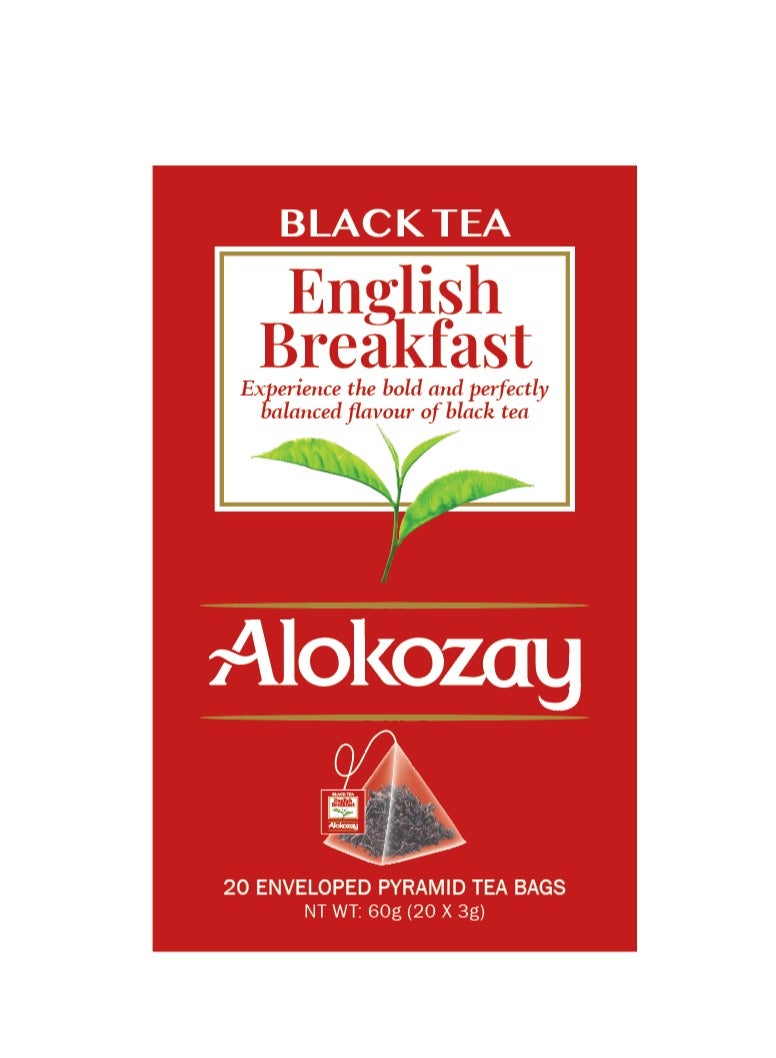 Alokozay English Breakfast Black Tea 20 Teabags (60g)  - Image 1
