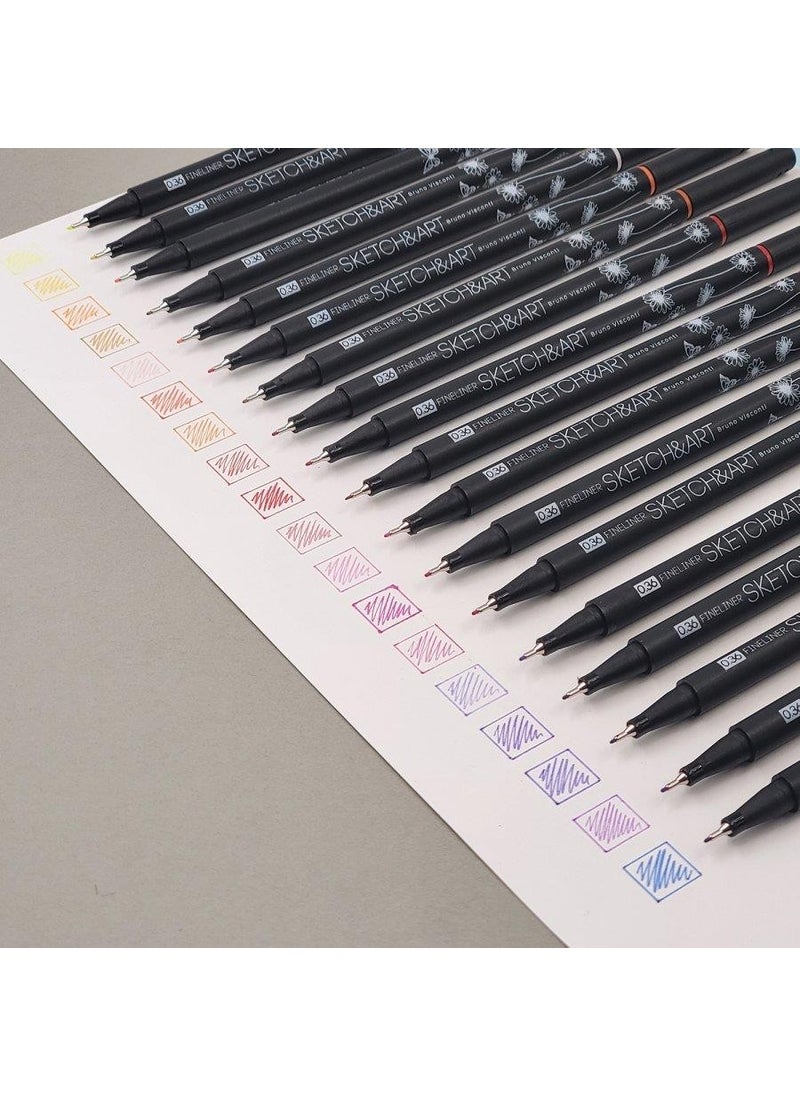 Bruno Visconti "sketch&art" 0,36MM Fine Tip Pencil 36 Colors  - Image 4