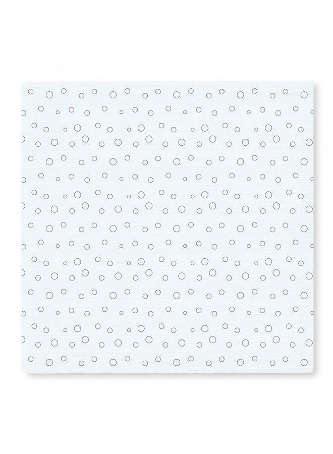 SwaddleDesigns Marquisette Receiving Swaddle Blanket for Baby Boys & Girls, Soft Premium Cotton Muslin, Best Shower Gift, Soft Blue Bubble Dots - Image 2