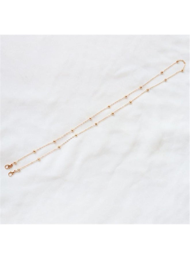 Generic Korean Vintage Glass Bead Necklace Mask Chain Strap Hang On Neck Glasses Holder Rope For Women Glasses Strap - Image 1