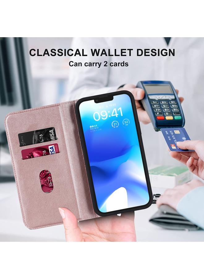 زبون جراب هاتف iPhone 13 Pro Max Rhombic MagSafe RFID مضاد للسرقة من الجلد - Image 5