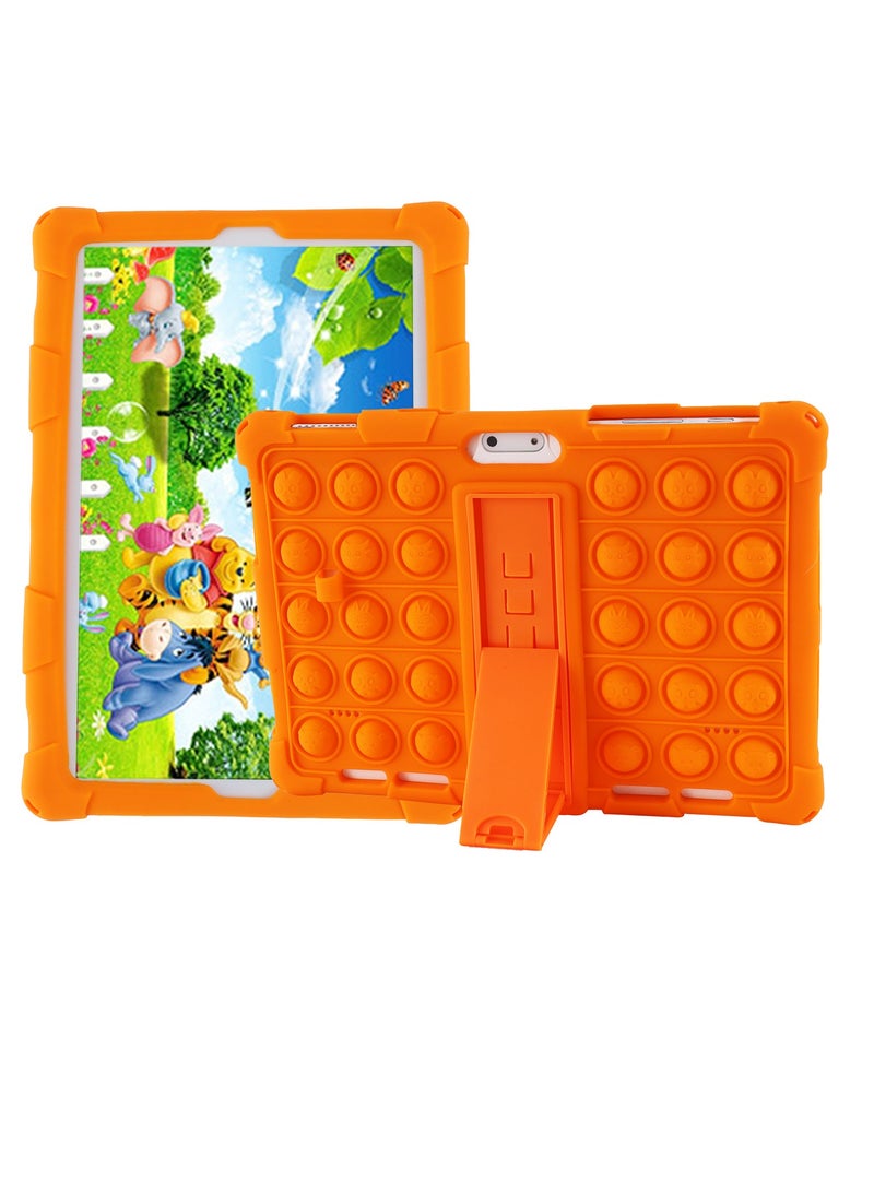 AROAQ S10 Kids Tablet, Ultra Light Smart Android Tablet Computer, Easy To Carry Smart Early Childhood Education Pad, Children Learning Tablet For Boys And Girls, (1pc, 16GB Storage, Orange) - Image 1