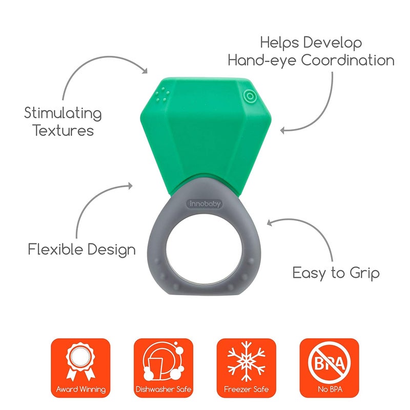 INNOBABY TEETHIN Smart Birthstone Ring TEETHER  May Emerald - Image 3