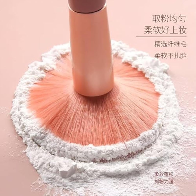 Travel Makeup Tools - 7-Piece Brush Kit with Portable Case, Includes Specialized Brushes for Foundation, Concealer, and Blush, Perfect for On-the-Go Makeup Application - Image 2