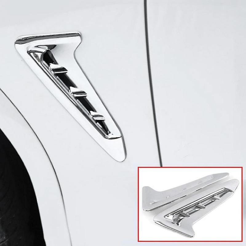Car Fender Vent Trim: Carbon Fiber Color Plastic & Stainless Steel - Easy To Install Exterior Moulding for BMW X3 G01 2018 2021 - Image 3
