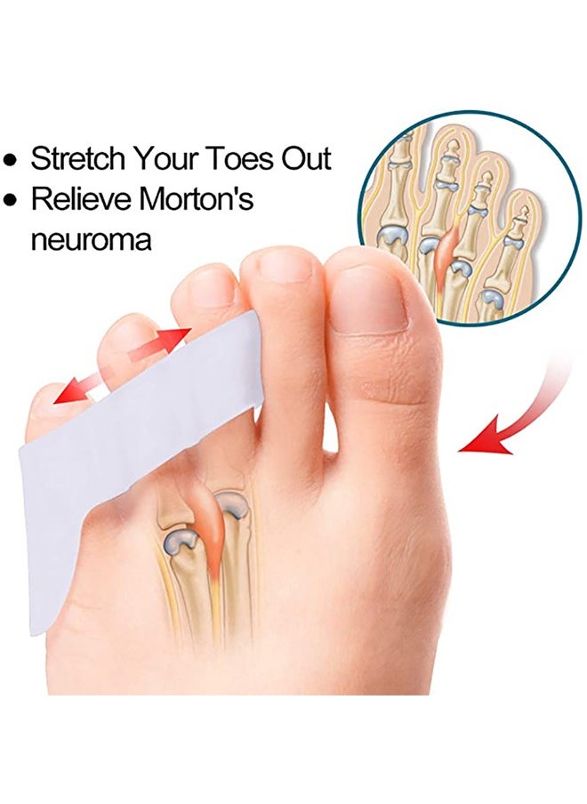 MIKO - 2 Piece Pinky Gel Toe Separators, 3-Holes Toe Separators for Overlapping Toe,Toe Straightener Toe Correctors and Protect - Image 1