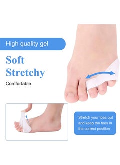 MIKO 2 Piece Pinky Gel Toe Separators, 3-Holes Toe Separators for Overlapping Toe,Toe Straightener Toe Correctors and Protect  - Image 5