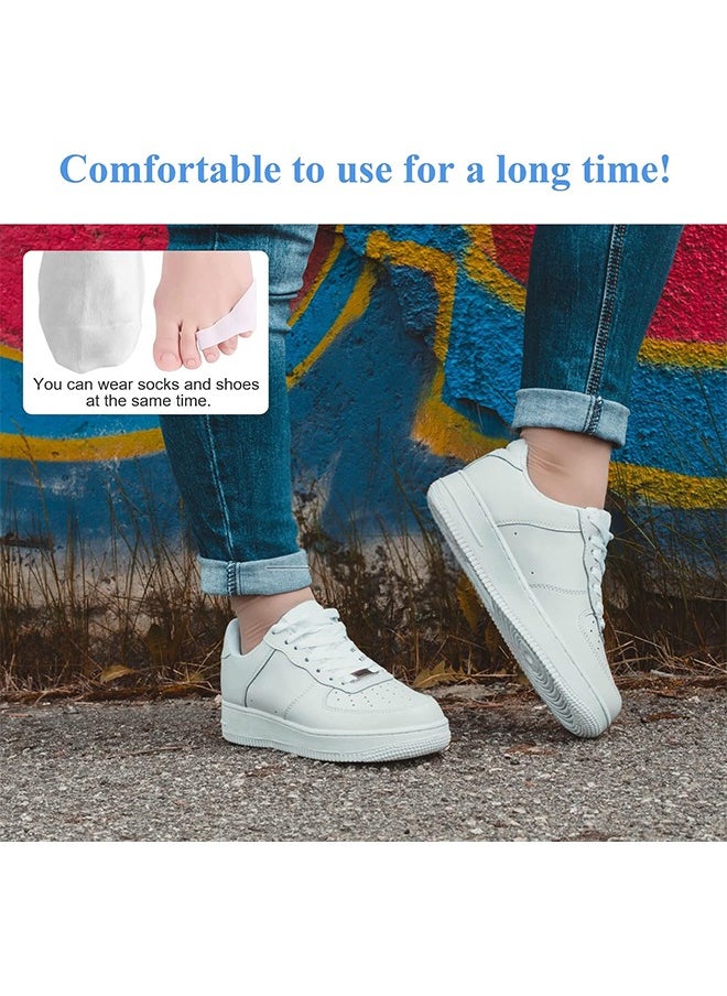 MIKO - 2 Piece Pinky Gel Toe Separators, 3-Holes Toe Separators for Overlapping Toe,Toe Straightener Toe Correctors and Protect - Image 1