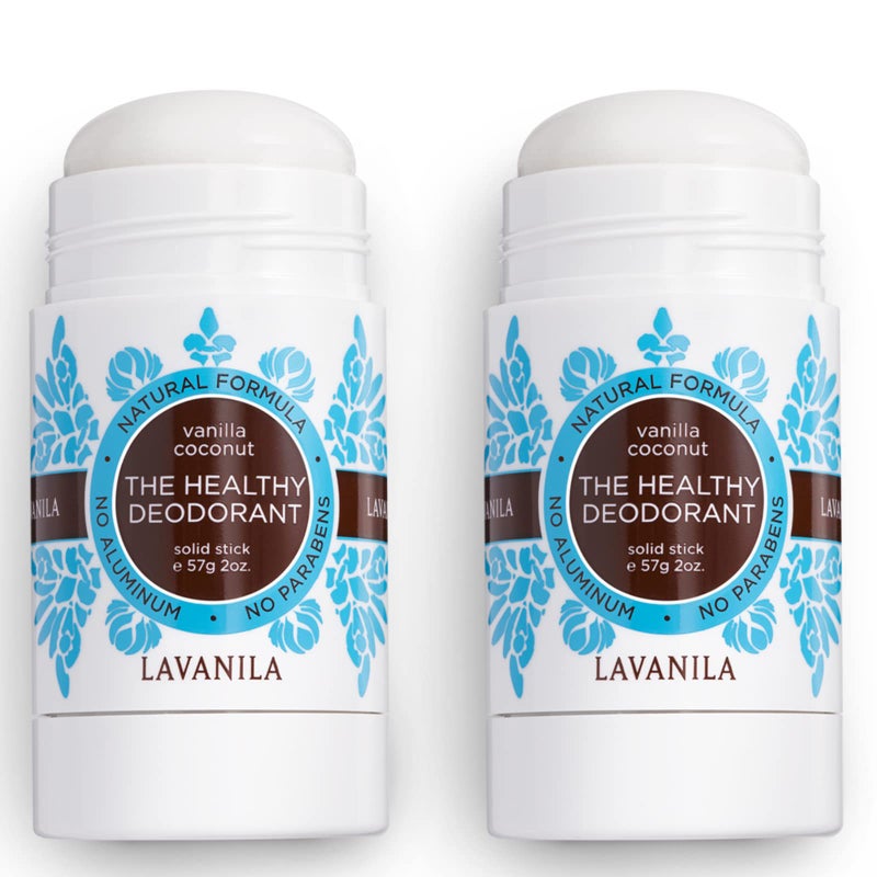 Lavanila Vanilla Coconut Deodorant for Women 2-Pack (2 Oz Each) - Natural Aluminum Free Solid Stick Deodorant, Made In USA, Vegan - Image 2