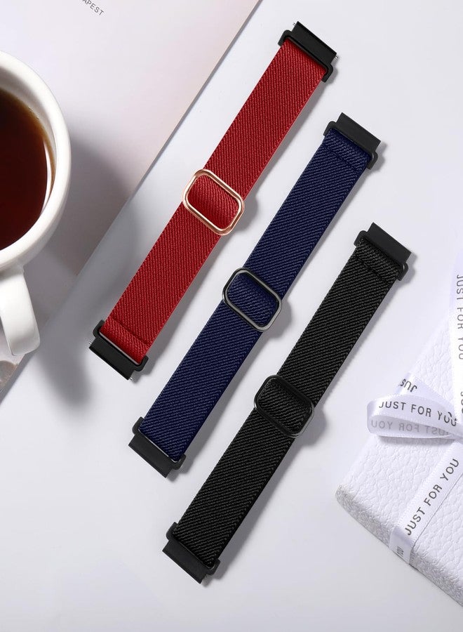 Lerobo Elastic Bands Compatible with Samsung Galaxy Watch 7 6 5 4 40mm 44mm/Watch 6 4 Classic Band 42mm 46mm 43mm 47mm/Galaxy Watch 5 Pro Band 45mm/Active 2,3Pack 20mm Soft Adjustable Nylon Sport Band - Image 5