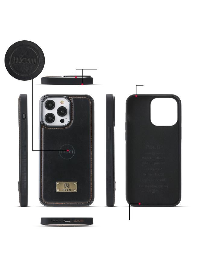 S-TOP Case For iPhone 14 Pro Multi-functional Zipper Wallet Leather Phone Case - Image 4