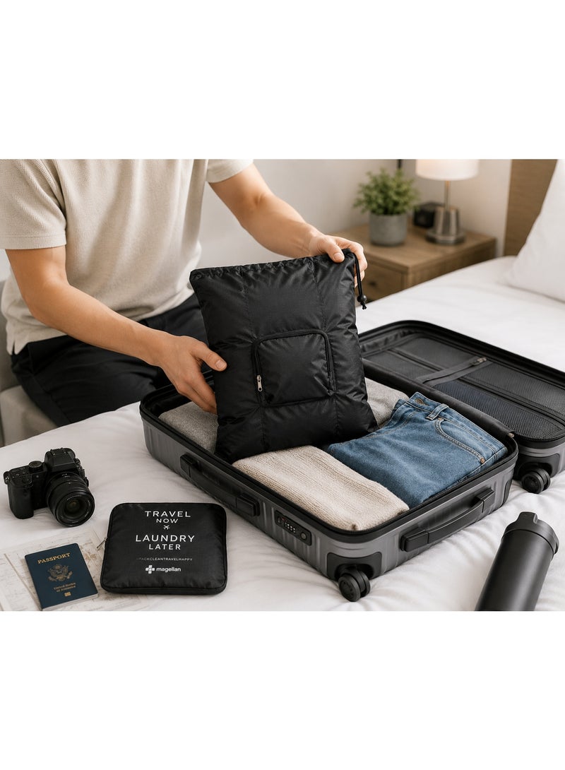 MAGELLAN Travel Laundry Bag for Dirty Clothes – Lightweight Luggage Organizer Pouch with Zipper for Suitcase Packing and Travel Storage - Image 5